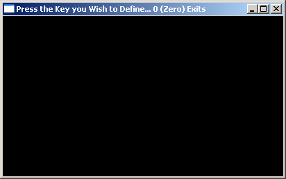 Keyboard Definition Screen